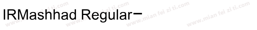 IRMashhad Regular字体转换